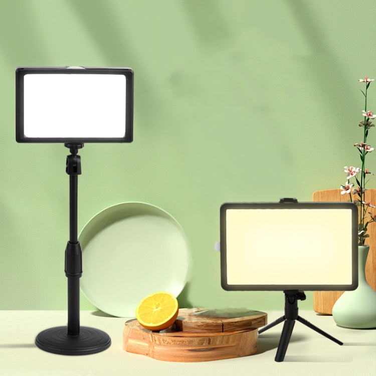 8 Inch 3200-5500K Three-color Temperature Photography Flat-panel Live Fill Light,Spec: 30cm Bracket by buy2fix