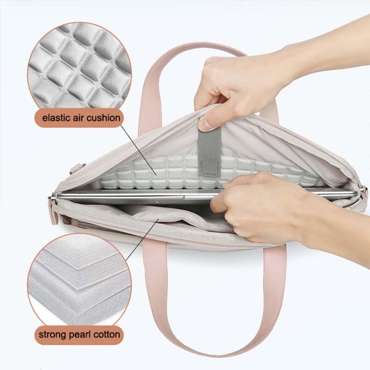 For MacBook 13.3-14 Inches MAHOO 10188 Ultra-Thin Hand Computer Bag Messenger Laptop Bag, Color: Gray - by buy2fix | Online Shopping UK | buy2fix