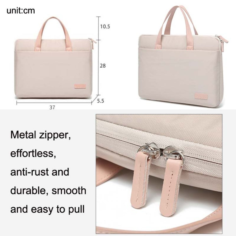 For MacBook 13.3-14 Inches MAHOO 10188 Ultra-Thin Hand Computer Bag Messenger Laptop Bag, Color: Gray+Gray PU Power Bag - by buy2fix | Online Shopping UK | buy2fix