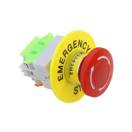 2pcs LAY37-11ZS Elevator Emergency Stop Mushroom Head Button(Red) - Others Alarm by buy2fix | Online Shopping UK | buy2fix