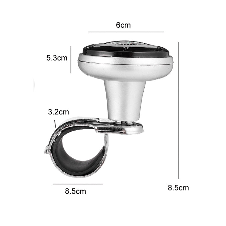 Car Steering Wheel Booster Ball Assist With Compass(A Model Black) - Steering Wheel Accessories by buy2fix | Online Shopping UK | buy2fix