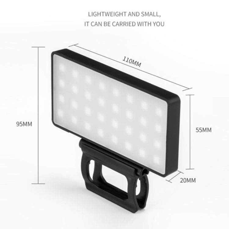 Outdoor Live Photography Multi-angle Brightness Adjustment Mobile Phone Fill Light, Specification: RGB Color - Selfie Light by buy2fix | Online Shopping UK | buy2fix