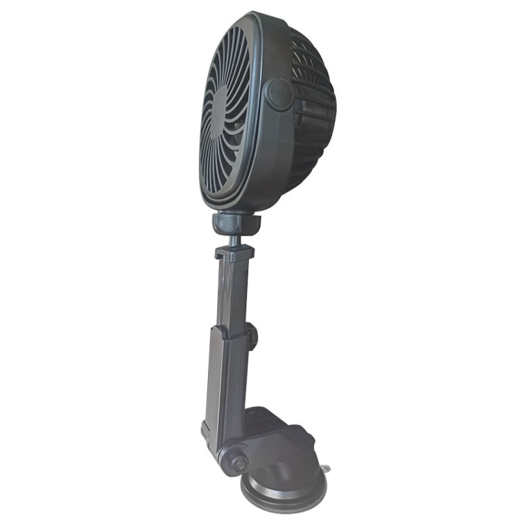 Car Suction Cup Fan Desktop Dormitory Office Kitchen Fan(Black) - Heating & Fans by buy2fix | Online Shopping UK | buy2fix