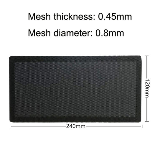 10pcs 12x24cm With Magnetic Suction PVC Cooling Fan Dust Net Desktop Computer Industrial Fan Filter Cover by buy2fix