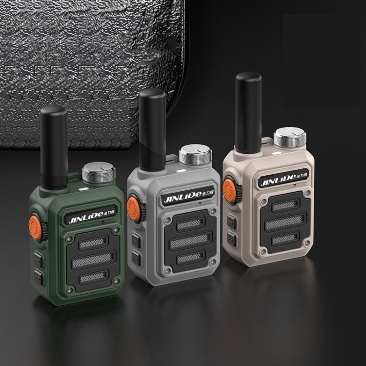 JINLIDE 3-5km 8W 6000mAh Hand-held Walkie Talkie Wireless Copy Frequency Ham Radio, CN Plug(Gray) - Handheld Walkie Talkie by buy2fix | Online Shopping UK | buy2fix