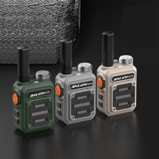 JINLIDE 3-5km 8W 6000mAh Hand-held Walkie Talkie Wireless Copy Frequency Ham Radio, CN Plug(Yellow) - Handheld Walkie Talkie by buy2fix | Online Shopping UK | buy2fix