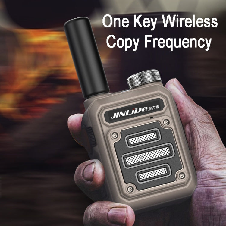 JINLIDE 3-5km 8W 6000mAh Hand-held Walkie Talkie Wireless Copy Frequency Ham Radio, CN Plug(Yellow) - Handheld Walkie Talkie by buy2fix | Online Shopping UK | buy2fix