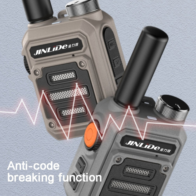 JINLIDE 3-5km 8W 6000mAh Hand-held Walkie Talkie Wireless Copy Frequency Ham Radio, CN Plug(Yellow) - Handheld Walkie Talkie by buy2fix | Online Shopping UK | buy2fix