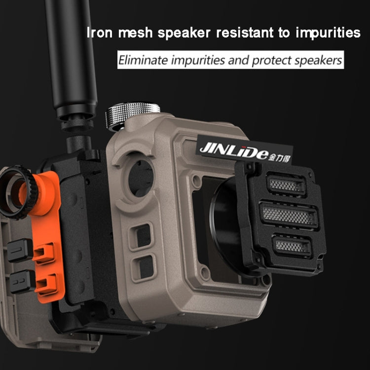 JINLIDE 3-5km 8W 6000mAh Hand-held Walkie Talkie Wireless Copy Frequency Ham Radio, CN Plug(Yellow) - Handheld Walkie Talkie by buy2fix | Online Shopping UK | buy2fix