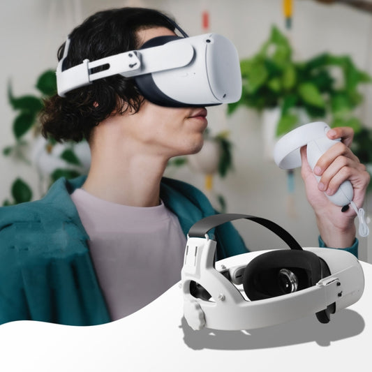 Hifylux Q2-TD79 For Oculus Quest 2 Decompression Comfortable Headband Set VR Glasses Accessories(White) - VR Accessories by buy2fix | Online Shopping UK | buy2fix