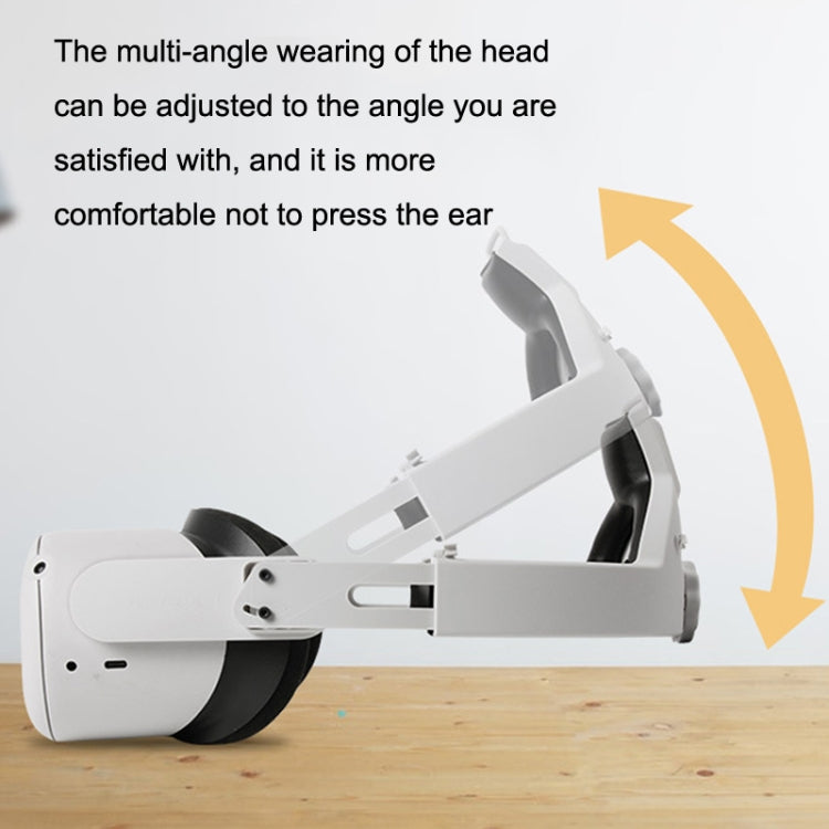 Hifylux Q2-TD79 For Oculus Quest 2 Decompression Comfortable Headband Set VR Glasses Accessories(White) - VR Accessories by buy2fix | Online Shopping UK | buy2fix