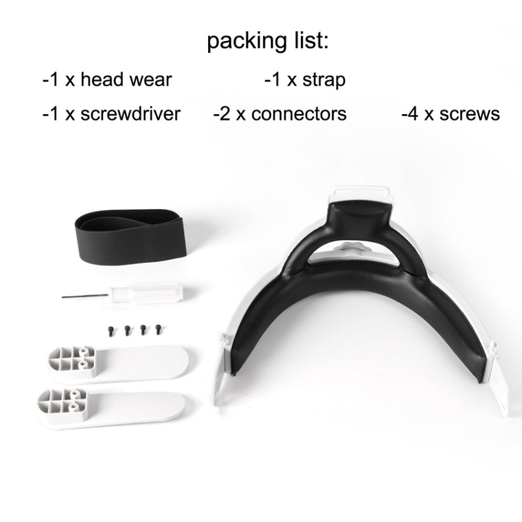 Hifylux Q2-TD79 For Oculus Quest 2 Decompression Comfortable Headband Set VR Glasses Accessories(White) - VR Accessories by buy2fix | Online Shopping UK | buy2fix