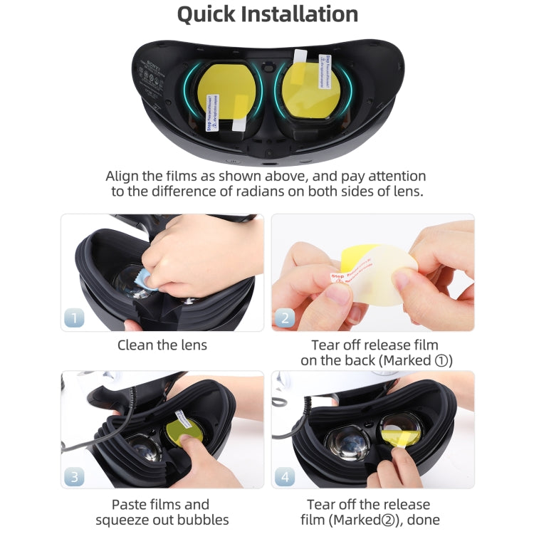 For PlayStation VR2 Hifylux PS-FF29 Lens Protective Film Set HD Scratch-Proof TPU Soft Film(As Show) - VR Accessories by buy2fix | Online Shopping UK | buy2fix