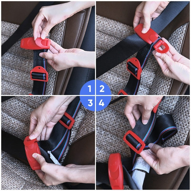 Car Child Seat Safety Belt Adjustment Anti-collision Limit Fixer(Red) - Seat Accessories by buy2fix | Online Shopping UK | buy2fix