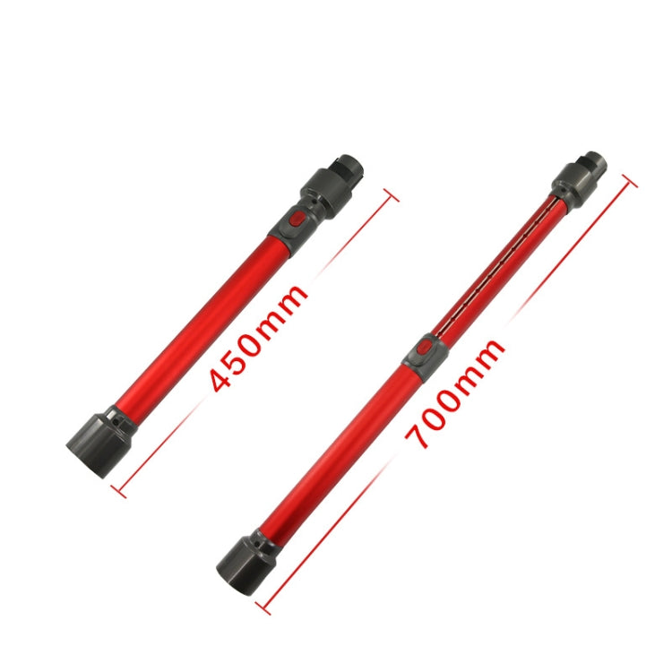 For Dyson V7 V8 V10 V11 V15 Vacuum Cleaner Telescopic Rod Metal Extension Tube(Red) - For Dyson Accessories by buy2fix | Online Shopping UK | buy2fix
