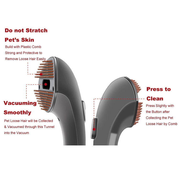 2 In 1 Set For Dyson V6 Vacuum Cleaner Pet Brush Head Hair Comb Accessories - Consumer Electronics by buy2fix | Online Shopping UK | buy2fix