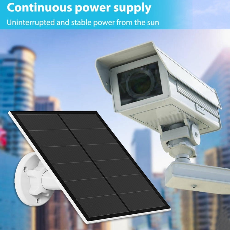 5W Monocrystalline Silicon Outdoor Camera Solar Panel Support USB&Type-C/USB-C Interface - Solar Panels by buy2fix | Online Shopping UK | buy2fix