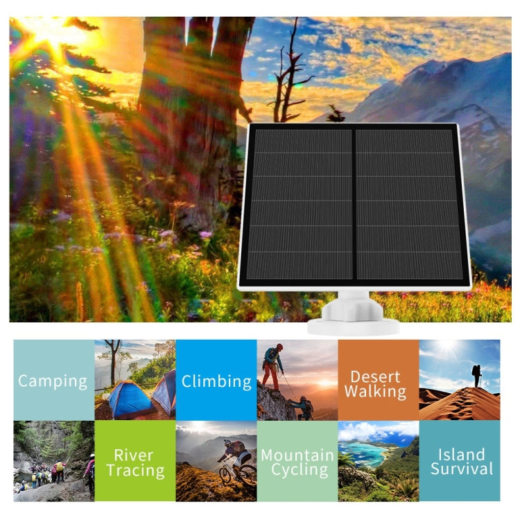 5W Monocrystalline Silicon Outdoor Camera Solar Panel Support USB&Type-C/USB-C Interface - Solar Panels by buy2fix | Online Shopping UK | buy2fix