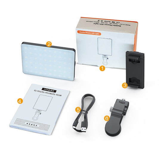 V11 Cool & Warm With Screen 5W Mobile Phone Fill Light Live Broadcast Pocket Light by buy2fix