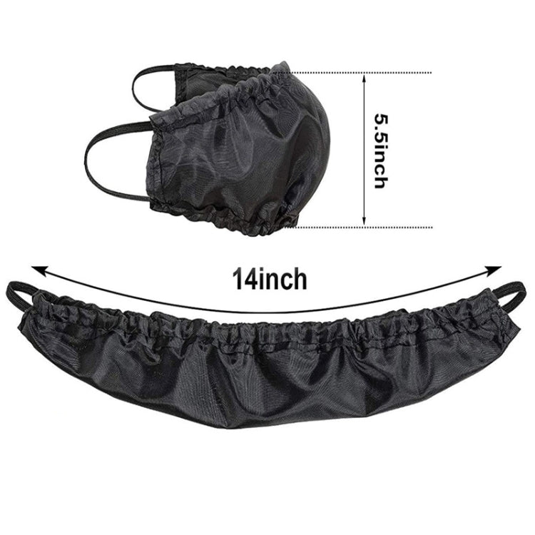 Men Beard Cover Oil and Stain Resistant Beard Pouch(Black) - Hair Trimmer by buy2fix | Online Shopping UK | buy2fix
