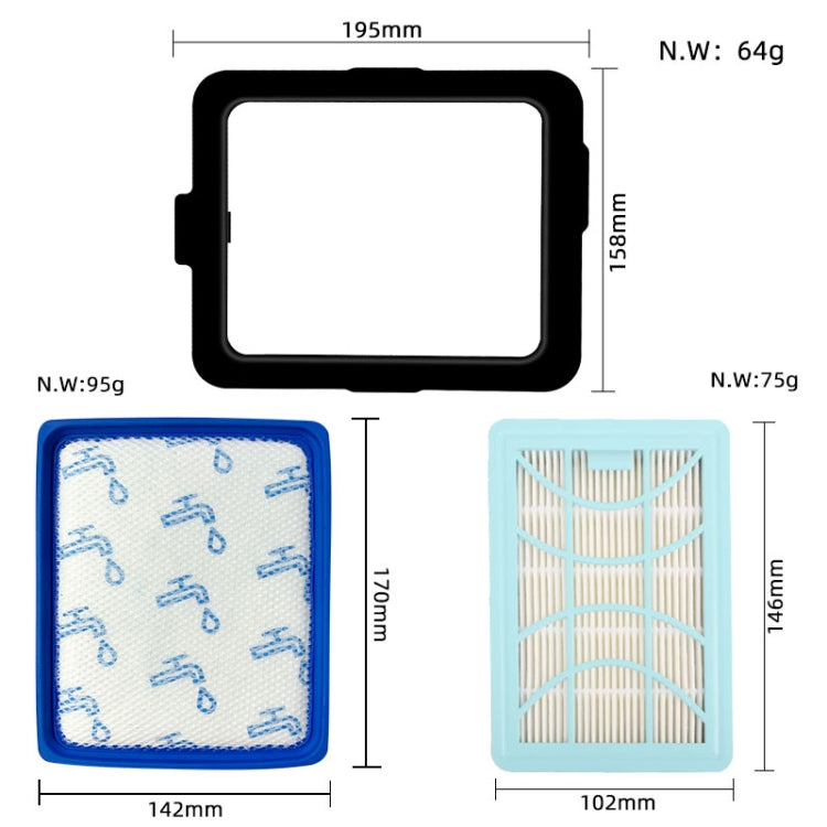 For Philips FC9732 FC9728 FC9735 Vacuum Cleaner Air Filter 1 Outer Frame - For Philips Accessories by buy2fix | Online Shopping UK | buy2fix
