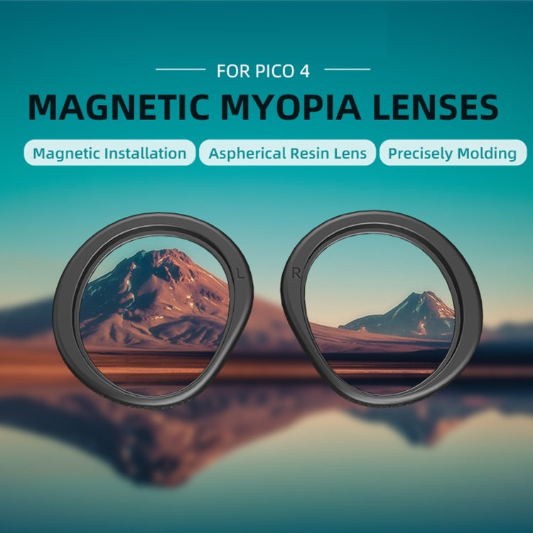 For PICO 4 Hifylux PC-QF25 1pair Magnetic Myopia Glasses Box Non-spherical Resin VR Glasses Accessories(500 Degrees) - VR Accessories by Hifylux | Online Shopping UK | buy2fix