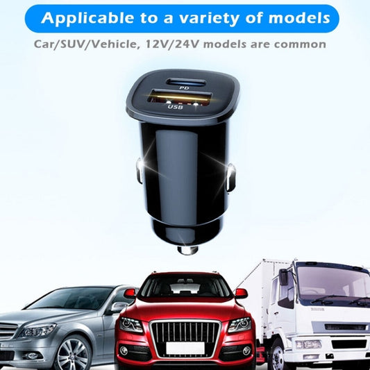 S-33 PD 30W Dual Port USB Super Fast Charge Car Charger by buy2fix