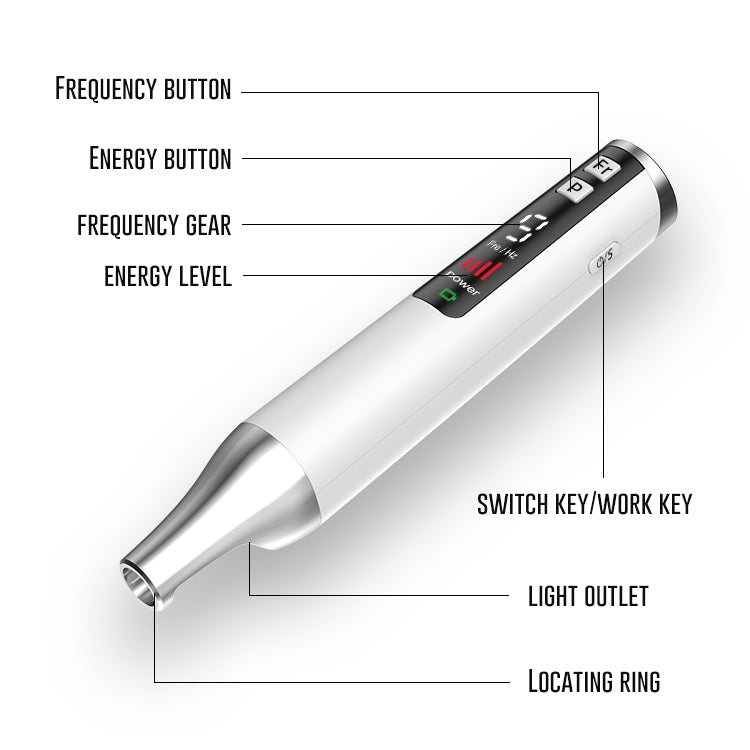 AA-A401 Small Freckle and Mole Removal Pen Tattoo and Eyebrow Removal Beauty Instrument, Color: Blu-ray Battery - Beauty Instrument by buy2fix | Online Shopping UK | buy2fix