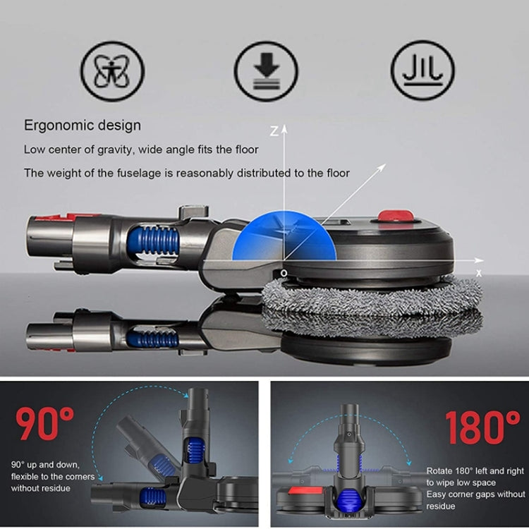 For Dyson V7 V8 V10 V11 Vacuum Cleaner Electric Mopping Head Integrated Water Tank With 6pcs Rag - For Dyson Accessories by buy2fix | Online Shopping UK | buy2fix