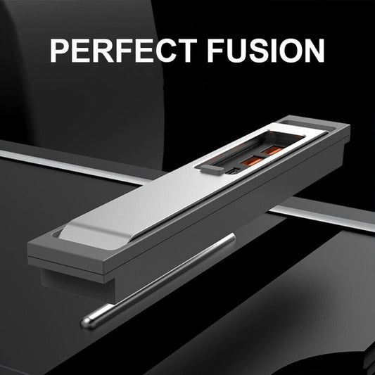 For Tesla Model 3/Y Car USB-C/Type-C+2 USB 3.0 Port Docking Station HUB(Silver) by buy2fix