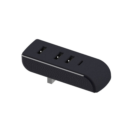 For Tesla Model 3/Y Car AH37 3 USB +1 Type-C/USB-C Port Hub Docking Station(Black) - DIY Modified Charger by buy2fix | Online Shopping UK | buy2fix