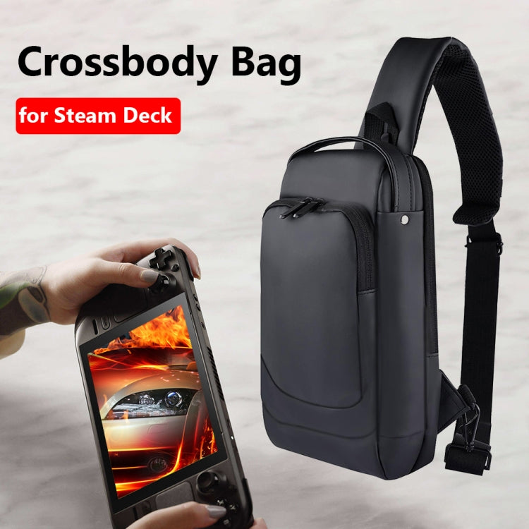 For Steam Deck Game Console Crossbody Bag Shoulder Carry Bag Chest Bag(Black) by buy2fix