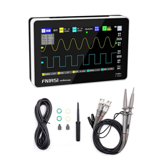 FNIRSI 1013D 1GS Sampling Dual Channel 100M Bandwidth Digital Oscilloscope, US Plug(English) by FNIRSI