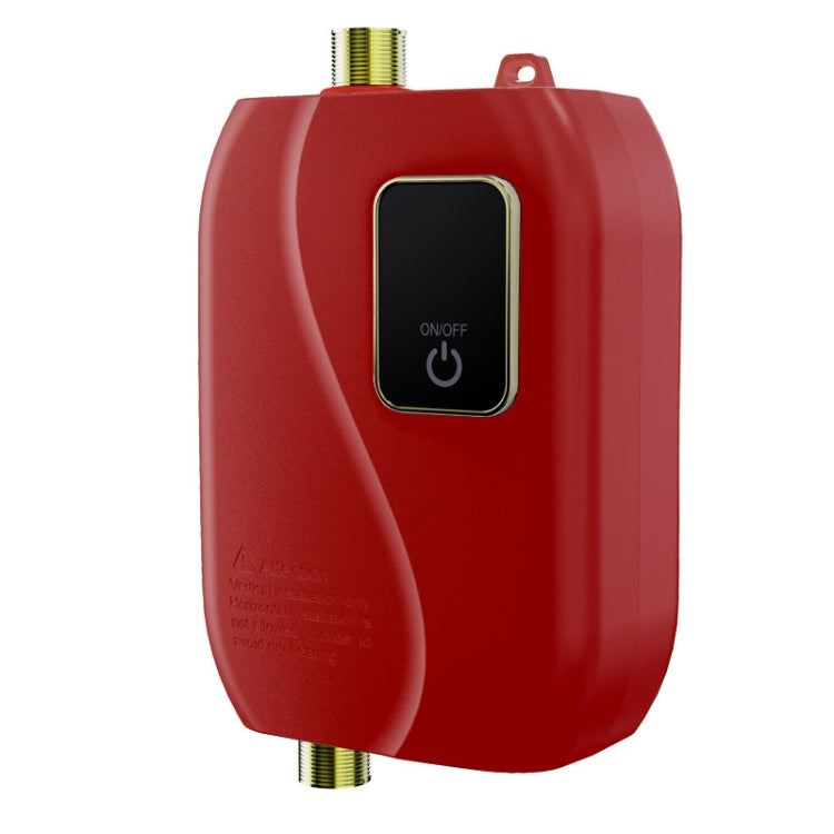 Instant Water Heater Mini Kitchen Quick Heater Household Hand Washing Water Heater AU Plug(Brick Red) - Water Heaters & Accessories by buy2fix | Online Shopping UK | buy2fix