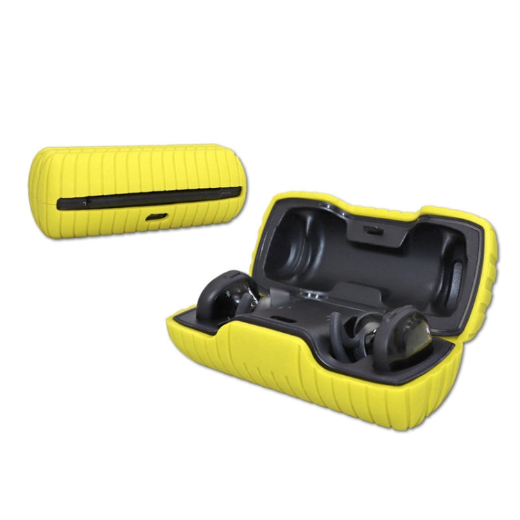 For Bose SoundSport Free Bluetooth Earphones Anti-Slip Silicone Protective Case(Yellow) - Other Earphone Case by buy2fix | Online Shopping UK | buy2fix
