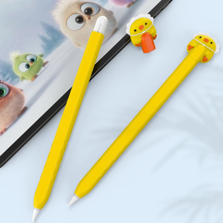 For Apple Pencil 2 AhaStyle PT-LC129 Pen Case Cartoon Silicone Protective Case(Cat Palm) by AhaStyle