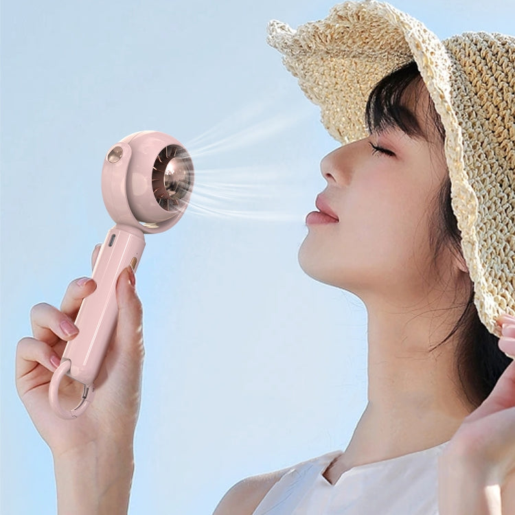 YL-005 Small Outdoor Handheld Fan with Carabiner Desktop Portable Mini Fan(White) by buy2fix