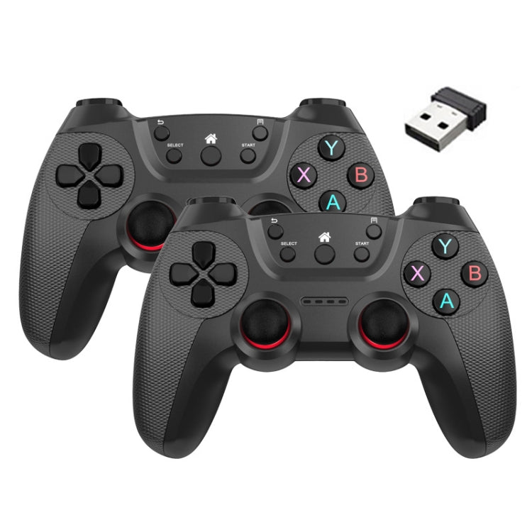 KM-029 2.4G One for Two Doubles Wireless Controller Support PC / Linux / Android / TVbox(Battle Gray) - Gamepads by buy2fix | Online Shopping UK | buy2fix