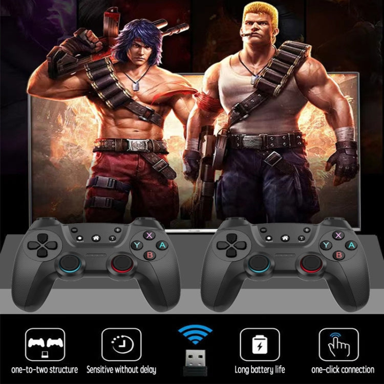 KM-029 2.4G One for Two Doubles Wireless Controller Support PC / Linux / Android / TVbox(Mint Green) by buy2fix