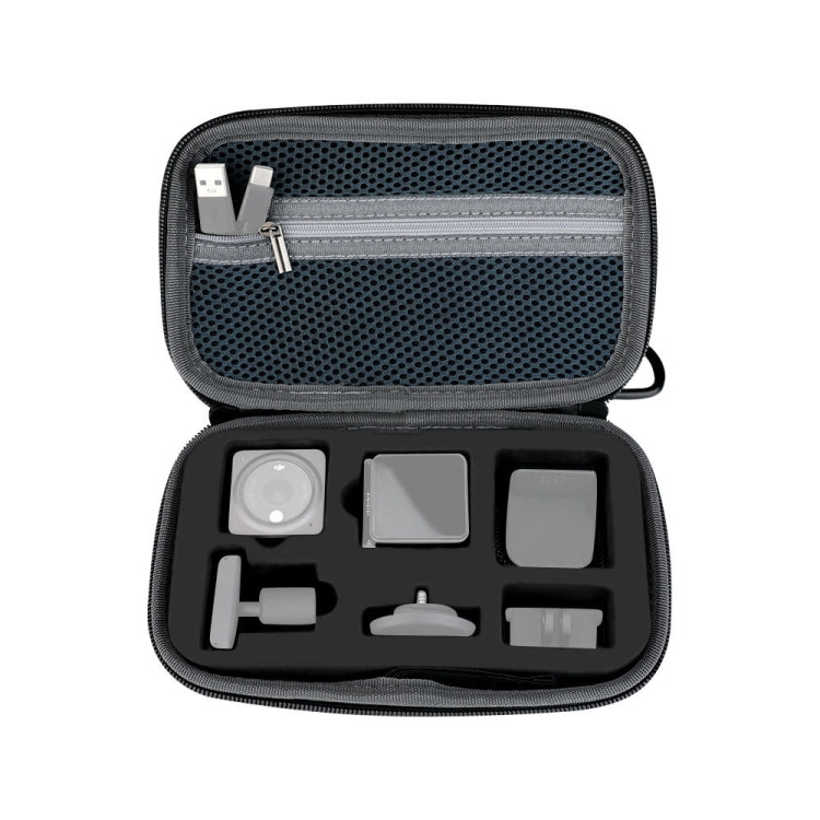 For DJI Action 2 RCSTQ Action Camera Hard Case Accessory Bag(Silver Gray) - Case & Bags by RCSTQ | Online Shopping UK | buy2fix