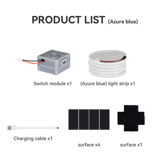 For DJI Avata RCSTQ Light-emitting Light Strip Night Flight Warning Light Strip(Blue) by RCSTQ