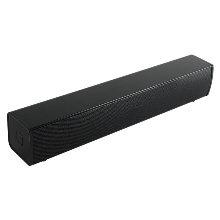 BT809S Desktop Long Gaming Bluetooth Speaker Computer USB Plug-in Intelligent Ambient Light Audio(Black) - Desktop Speaker by buy2fix | Online Shopping UK | buy2fix