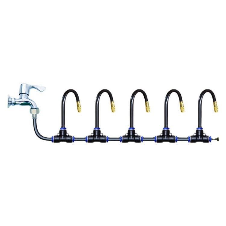 15m Kit Brass Misting Nozzles Bend Arbitrarily Atomized Sprayer Garden Irrigation - Watering & Irrigation by buy2fix | Online Shopping UK | buy2fix
