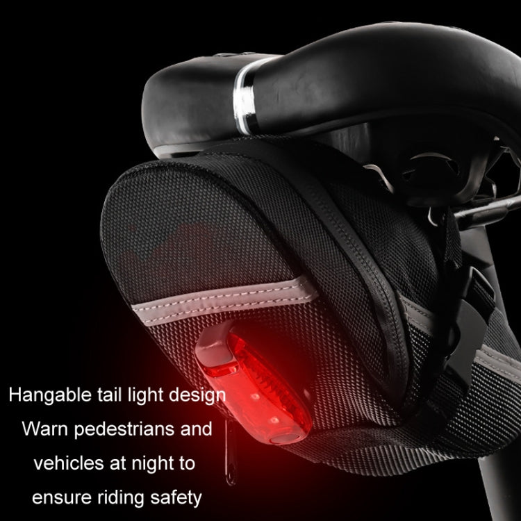 Mountain Bike Quick Release Saddle Bag Tool Bag(No Logo Black) by buy2fix