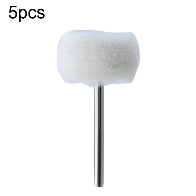 5pcs MT-3YM Cashmere Ball Polishing Wheel Metal Mirror Polishing With Rod Wool Grinding Head - Abrasive Tools & Accessories by buy2fix | Online Shopping UK | buy2fix