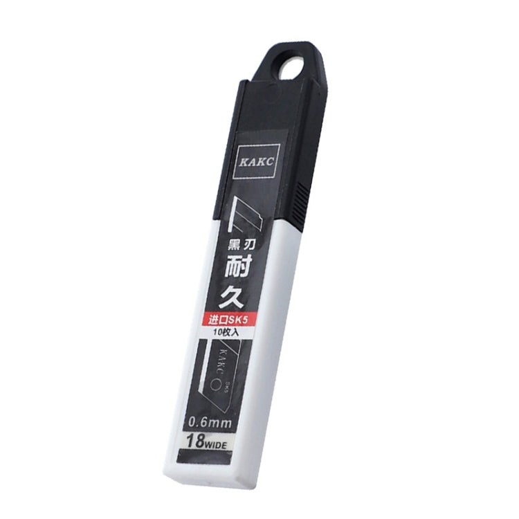 KAKC-18 Black Blade Cutter Blade 18mm Wall Cutter Blade, Specification: 10pcs /Box - Gadgets by buy2fix | Online Shopping UK | buy2fix