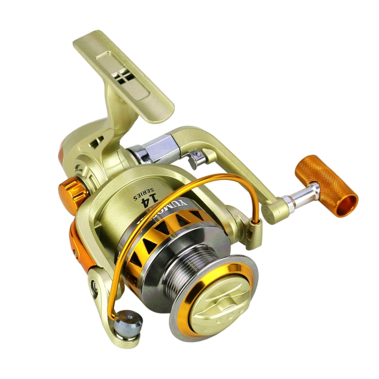 YUMOSHI JF2000 Spinning Fishing Reel 5.2:1 Gear Ratio Metal Spool Saltwater Fishing Tools - Fishing Reels by YUMOSHI | Online Shopping UK | buy2fix