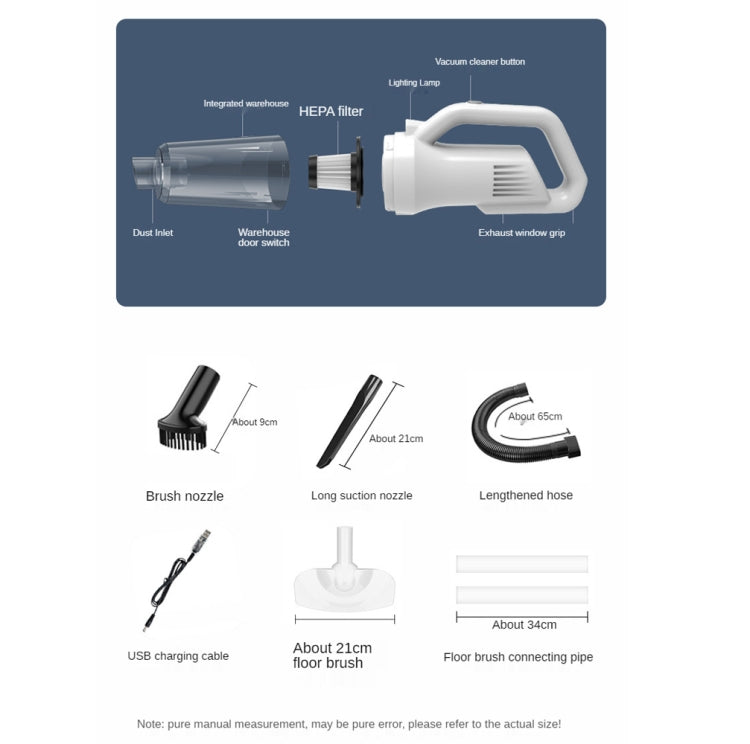 SUITU ST-6101 120W 35500rpm Cordless Car Vacuum Cleaner,Spec: Deluxe 3 Section 11.1V - Vacuum Cleaner by SUITU | Online Shopping UK | buy2fix