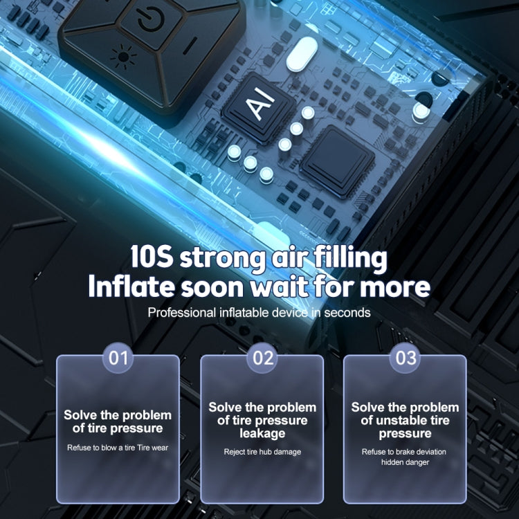 SUITU ST-9624B Wireless+USB 150psi Air Pump Intelligent Digital Display Car Bicycle Ball Electric Pump Cylinder - Inflatable Pump by SUITU | Online Shopping UK | buy2fix