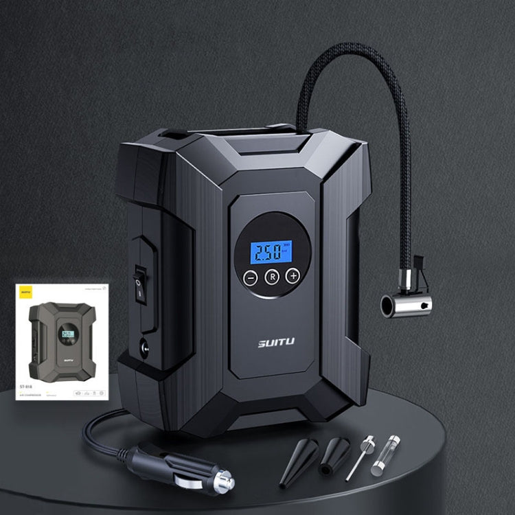 SUITU ST-818 DC 12V Wired Car Air Pump Tire Inflator With LED Lighting Digital Display Model - Inflatable Pump by SUITU | Online Shopping UK | buy2fix